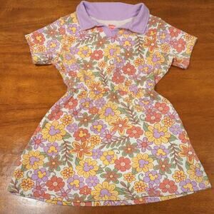 Disney toddler girls Mickey Mouse floral print retro dress 5T